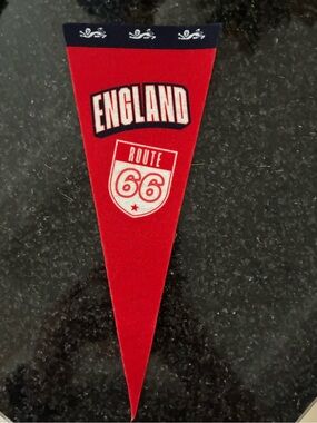 England Football World Cup 2026 Red Mini Pennant  House Of Three Lions Route 66